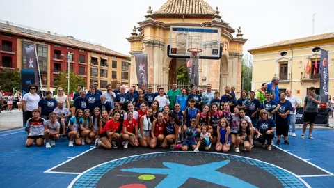 Parada del Circuito 3x3 CaixaBank en Caravaca en 2024. (CaixaBank)