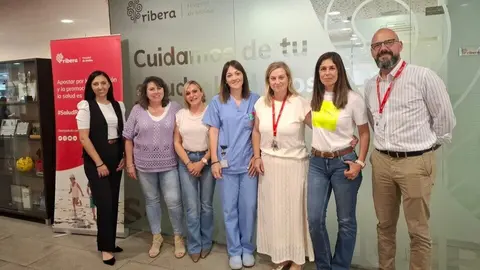 Equipo de Ribera Hospital de Molina que ha trabajado en el Plan de Igualdad. (Ribera Hospital de Molina)