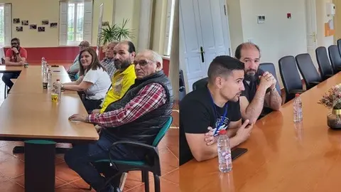 Imagen de las dos reuniones. (Sabic)