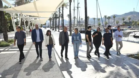 Reuni&oacute;n de la alcaldesa de Cartagena, Noelia Arroyo, con los directores y promotores de los festivales de m&uacute;sica. (Ayuntamiento de Cartagena)