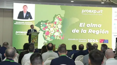Imagen de Mariano Zapata en la Asamblea General del a&ntilde;o pasado. (Proexport)