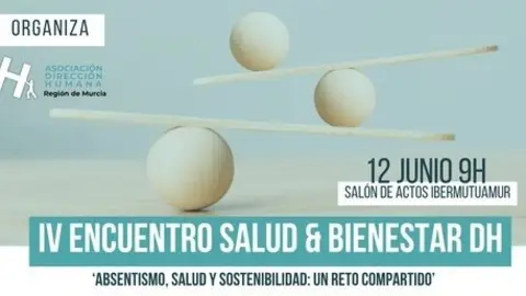 Parte del cartel del IV Encuentro de Salud y Bienestar DH. (Direcci&oacute;n Humana).