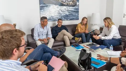 Reuni&oacute;n en el Palacio Consistorial. (Ayuntamiento de Cartagena)