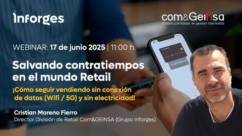 Cartel del webinar de Inforges. (Agencia Weekend)