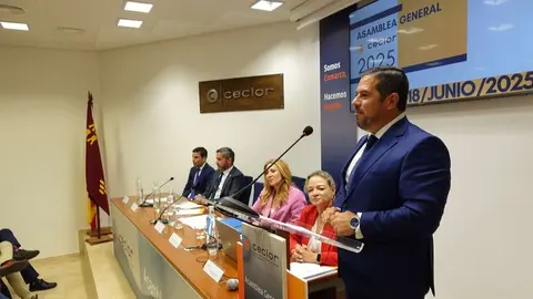 Juan J&oacute;dar interviene tras su reelecci&oacute;n como presidente de Ceclor. (Ceclor)