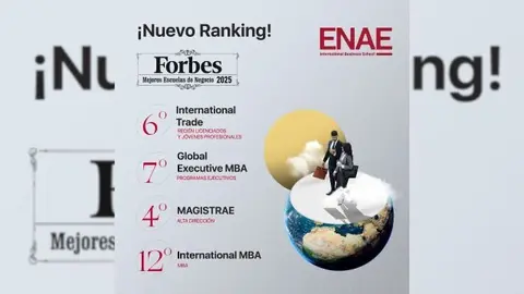 Inforgraf&iacute;a de la prsencia de ENAE en el ranking de Forbes. (ENAE)