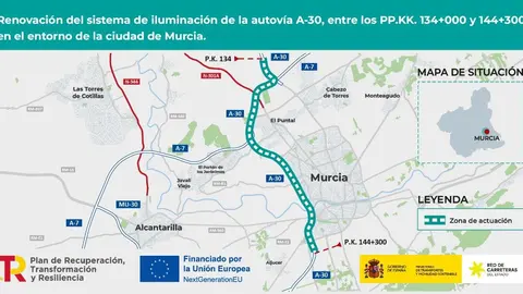 Mapa ilustrativo del proyecto. (Ministerio de Transportes)