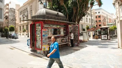 Imagen de archivo de un quiosco en Cartagena. (Ayuntamiento de Cartagena)