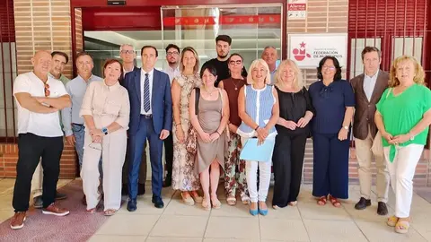 Imagen de familia durante la presentaci&oacute;n de la Red de Ayuntamientos Rurales Emprendedores de la Regi&oacute;n de Murcia. (UPTA)