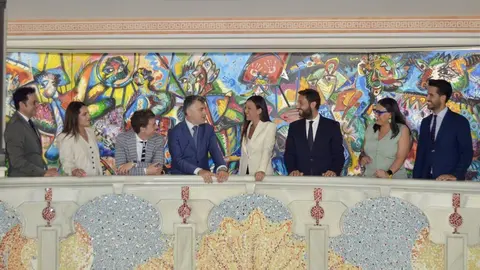 La consejera Carmen Conesa y su equipo, en la Asamblea Regional para la presentaci&oacute;n de los presupuestos de Turismo, Cultura, Juventud y Deportes.&nbsp;(CARM)