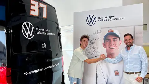 Huertas Motor Volkswagen Veh&iacute;culos Comerciales se convierte en Socio de Movilidad de Pedro Acosta, estrella murciana de MotoGP- Foto G. Huertas.