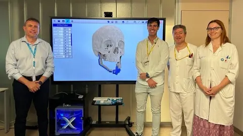 Parte del equipo de Avamed Synergy durante la prueba piloto de Fluxus. (Avamed Synergy)