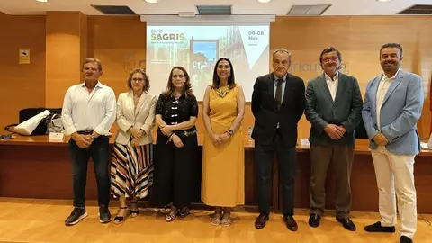 La consejera Sara Rubira durante la presentaci&oacute;n del Sal&oacute;n de la Agricultura y Ganader&iacute;a &lsquo;EXPO Sagris'. (CARM)