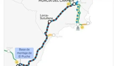 Tramo del AVE Murcia-Almer&iacute;a. (Ministerio de Transportes)
