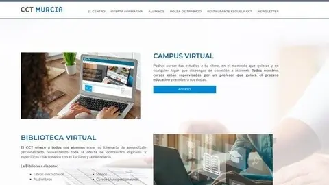 P&aacute;gina del CCT con su oferta formativa. (CARM)