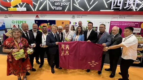 Un momento del anuncio de la celebraci&oacute;n Congreso uva mesa en la Regi&oacute;n de Murcia en 2026. (CARM)