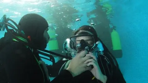 Actividad de buceo de la UPCT. (UPCT)