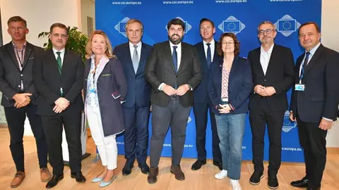 Foto de familia en la reuni&oacute;n del Grupo de Trabajo sobre Defensa del Comit&eacute; Europeo de las Regiones. (CARM)