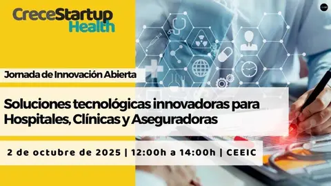 Cartel de CreceStartup Health. (CEEIC)
