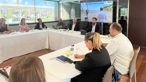 El director del Instituto de Turismo, Juan Francisco Mart&iacute;nez, durante su intervenci&oacute;n en la Mesa de Destinos de Costa. (CARM)