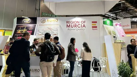 Imagen de archivo del stand de la Regi&oacute;n en la feria SIAL de Par&iacute;s.&nbsp;(CARM)