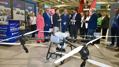 El presidente del Gobierno regional, Fernando L&oacute;pez Miras, durante la inauguraci&oacute;n de la 58&ordf; edici&oacute;n de la feria Sepor. (CARM)