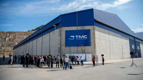 Imagen de la inauguraci&oacute;n de la nueva nave de Terminal Mar&iacute;tima de Cartagena en 2022. (TMC)
