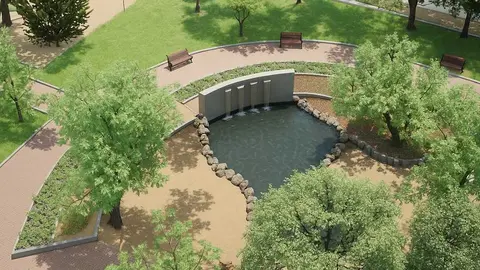 Imagen 'render' del pulm&oacute;n verde que tendr&aacute; Torrevieja. (Hozono Global)