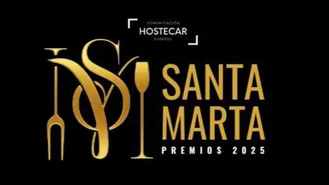 Cartel de los Premios Santa Marta 2025. (Hostecar)