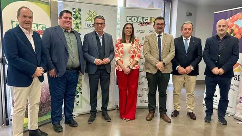 La consejera Sara Rubira en la &lsquo;Agro Jornada 2025&rsquo;, organizada por COAG Cieza.&nbsp;(CARM)
