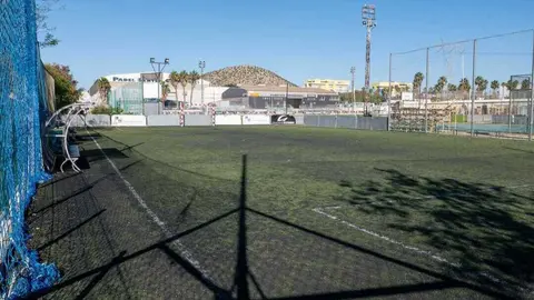 Campo de F&uacute;tbol 5 del G&oacute;mez Meseguer. (Ayuntamiento de Cartagena)