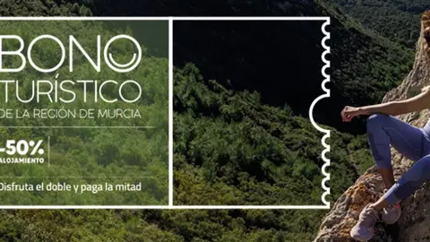 Cartel del &lsquo;Bono Tur&iacute;stico&rsquo;. (CARM)