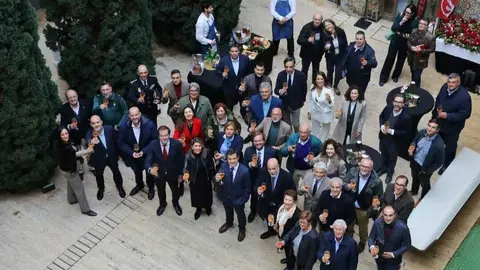 Brindis de Navidad de Veolia en Cartagena. (Veolia)