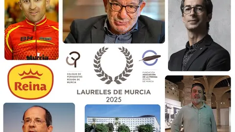 Ganadores de los Laureles de Murcia 2025. (Colegio Oficial de Periodistas de la Regi&oacute;n de Murcia)
