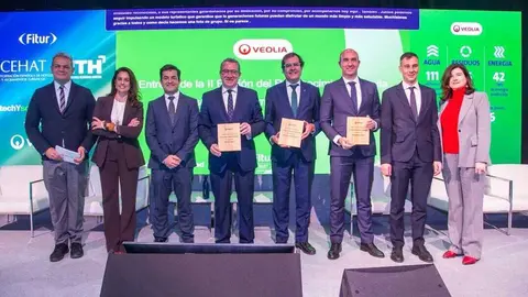 Galardonados en la segunda edici&oacute;n de los Premios al Turismo Transformador y Sostenible. (Veolia)