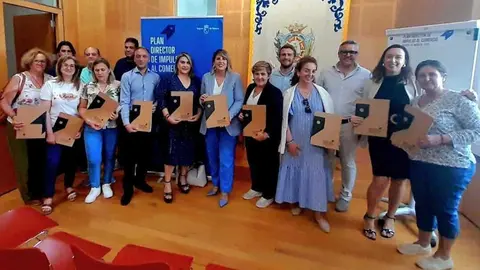 Reuni&oacute;n del Plan Director de Impulso al Comercio. (Ayuntamiento de Cartagena)
