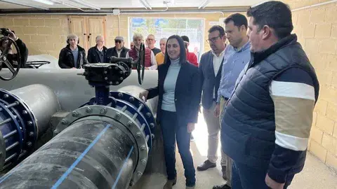 La consejera Sara Rubira visitando las nuevas instalaciones de eficiencia energ&eacute;tica de la comunidad de regantes de Ascoy, Ben&iacute;s y Carrasquilla.&nbsp;(CARM)