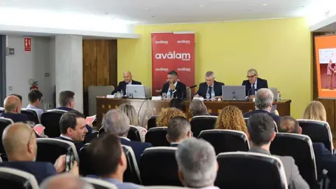 Un grupo numeroso de personas asiste a la &uacute;ltima junta general de Av&aacute;lam. (Portavoz)