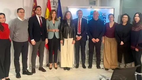 La consejera de Empresa, Marisa L&oacute;pez Arag&oacute;n,&nbsp;durante la rueda de prensa para explicar el Plan de Inspecci&oacute;n de 2026. (CARM)