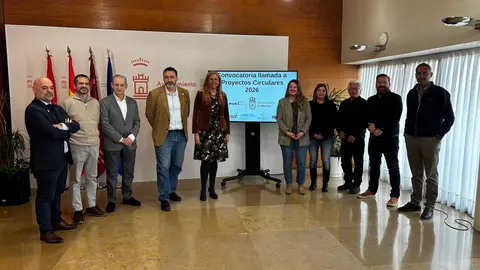 Imagen durante la presentaci&oacute;n de la convocatoria. (Ayuntamiento de Murcia)