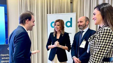 Un momento de la jornada &lsquo;Oportunidades y Amenazas de la Geopol&iacute;tica en la Regi&oacute;n de Murcia&rsquo;, organizada por la Asociaci&oacute;n para el Progreso de la Direcci&oacute;n. (APD)
