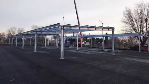 Parte del proyecto fotovoltaico de Konery en Ifema. (Konery)