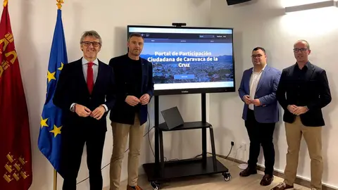Un momento de la presentaci&oacute;n del Portal Ciudadano de Caravaca de la Cruz. (CARM)