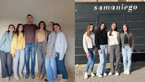 Imagen de los dos equipos ganadores en las dos categor&iacute;as. (Fidedigno)