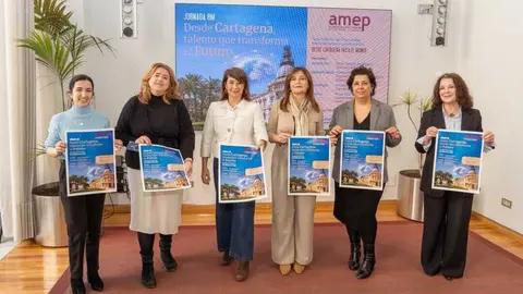 Presentaci&oacute;n de la jornada 8M 'Desde Cartagena, talento que transforma el futuro' de AMEP. (Ayuntamiento de Cartagena)