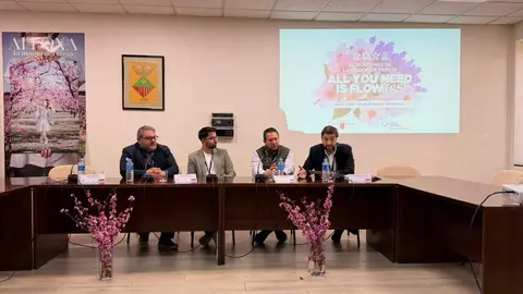 El director del Itrem, Juan Francisco Mart&iacute;nez, durante su participaci&oacute;n en el III Foro Floraci&oacute;n. (CARM)