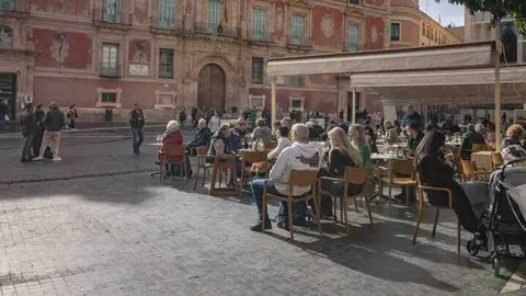 Terrazas en la Catedral de Murcia. (CARM)