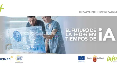 Cartel de la jornada 'El futuro de la I+D+i en tiempos de IA'. (CARM)