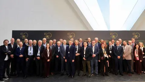 Consejo Rector y Comit&eacute; de Direcci&oacute;n de Anecoop durante su 50 aniversario. (Anecoop)