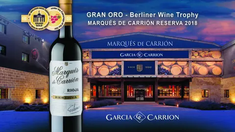 Infograf&iacute;a del Gran Oro concedido a Marqu&eacute;s de Carri&oacute;n Reserva 2018 de Garc&iacute;a Carri&oacute;n en Berliner Wine Trophy 2026. (Garc&iacute;a Carri&oacute;n)